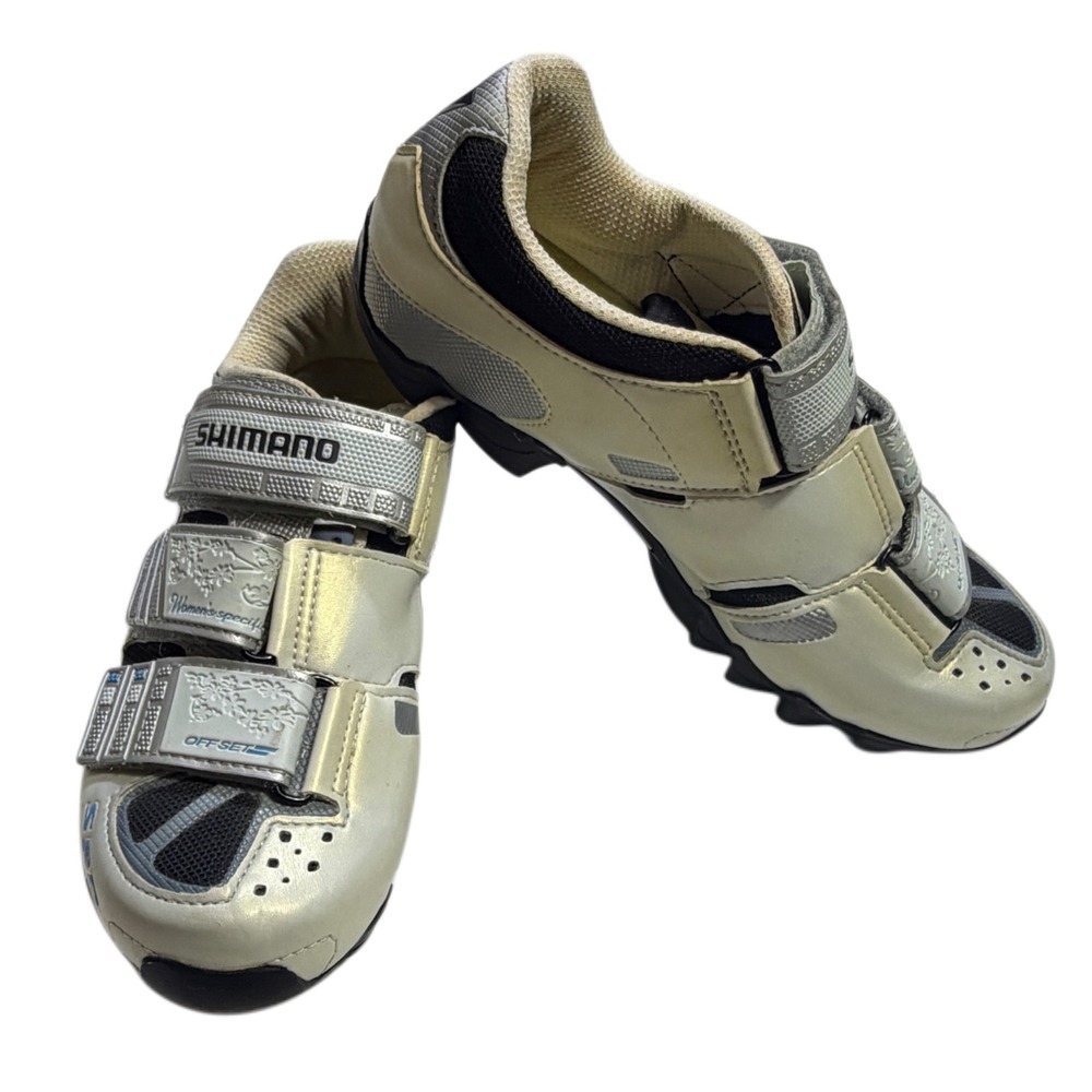 Shimano SH-WM60 Women's SPD Cycling Shoes EU 38 Cream Silver